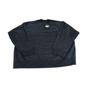 Greg Norman Mens XXL Navy Textured Crewneck Sweater Golf Wear Casual Pullover